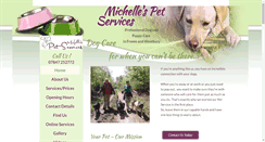 Desktop Screenshot of michellespetservices.com
