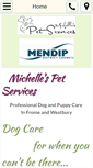 Mobile Screenshot of michellespetservices.com